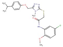 N-(5-chloro-2-methoxyphenyl)-2-({5-[(4-isopropylphenoxy)methyl]-4-methyl-4H-1,2,4-triazol-3-yl}thio)acetamide