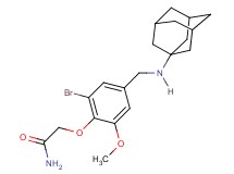 2-{4-[(1-adamantylamino)methyl]-2-bromo-6-methoxyphenoxy}acetamide hydrochloride