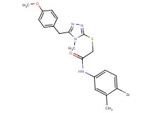 N-(4-bromo-3-methylphenyl)-2-{[5-(4-methoxybenzyl)-4-methyl-4H-1,2,4-triazol-3-yl]thio}acetamide