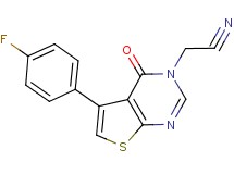 [5-(4-fluorophenyl)-4-oxothieno[2,3-d]pyrimidin-3(4H)-yl]acetonitrile