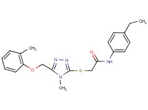 N-(4-ethylphenyl)-2-({4-methyl-5-[(2-methylphenoxy)methyl]-4H-1,2,4-triazol-3-yl}thio)acetamide