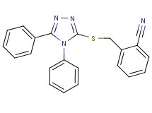 2-{[(4,5-diphenyl-4H-1,2,4-triazol-3-yl)thio]methyl}benzonitrile