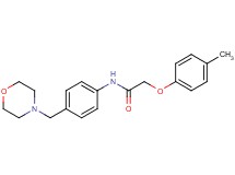 2-(4-methylphenoxy)-N-[4-(4-morpholinylmethyl)phenyl]acetamide