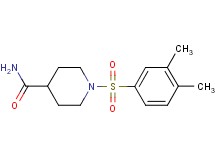 1-[(3,4-dimethylphenyl)sulfonyl]-4-piperidinecarboxamide