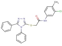 N-(3-chloro-4-methylphenyl)-2-[(4,5-diphenyl-4H-1,2,4-triazol-3-yl)thio]acetamide