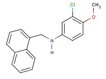 (3-chloro-4-methoxyphenyl)(1-naphthylmethyl)amine