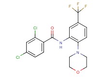 2,4-dichloro-N-[2-(4-morpholinyl)-5-(trifluoromethyl)phenyl]benzamide