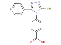 4-[3-mercapto-5-(4-pyridinyl)-4H-1,2,4-triazol-4-yl]benzoic acid