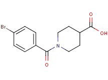 1-(4-bromobenzoyl)-4-piperidinecarboxylic acid
