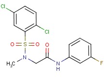 N~2~-[(2,5-dichlorophenyl)sulfonyl]-N~1~-(3-fluorophenyl)-N~2~-methylglycinamide