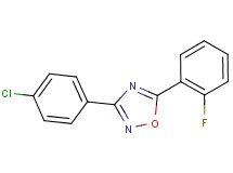 3-(4-chlorophenyl)-5-(2-fluorophenyl)-1,2,4-oxadiazole