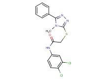N-(3,4-dichlorophenyl)-2-[(4-methyl-5-phenyl-4H-1,2,4-triazol-3-yl)thio]acetamide