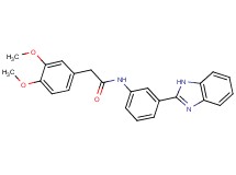 N-[3-(1H-benzimidazol-2-yl)phenyl]-2-(3,4-dimethoxyphenyl)acetamide