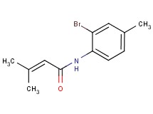 N-(2-bromo-4-methylphenyl)-3-methyl-2-butenamide