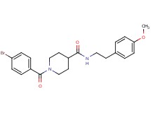 1-(4-bromobenzoyl)-N-[2-(4-methoxyphenyl)ethyl]-4-piperidinecarboxamide