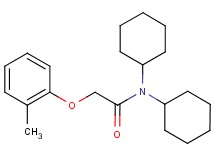 N,N-dicyclohexyl-2-(2-methylphenoxy)acetamide