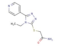 2-{[4-ethyl-5-(4-pyridinyl)-4H-1,2,4-triazol-3-yl]thio}acetamide
