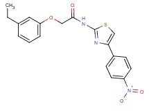 2-(3-ethylphenoxy)-N-[4-(4-nitrophenyl)-1,3-thiazol-2-yl]acetamide
