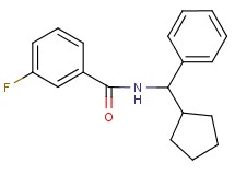 N-[cyclopentyl(phenyl)methyl]-3-fluorobenzamide