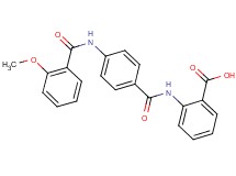 2-({4-[(2-methoxybenzoyl)amino]benzoyl}amino)benzoic acid