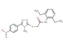 N-(2,6-diethylphenyl)-2-{[4-methyl-5-(4-nitrophenyl)-4H-1,2,4-triazol-3-yl]thio}acetamide
