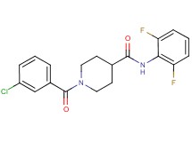 1-(3-chlorobenzoyl)-N-(2,6-difluorophenyl)-4-piperidinecarboxamide