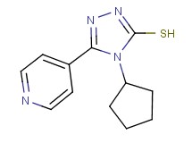 4-cyclopentyl-5-(4-pyridinyl)-4H-1,2,4-triazole-3-thiol
