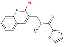 N-[(2-hydroxy-3-quinolinyl)methyl]-N-methyl-2-furamide