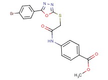 methyl 4-[({[5-(4-bromophenyl)-1,3,4-oxadiazol-2-yl]thio}acetyl)amino]benzoate
