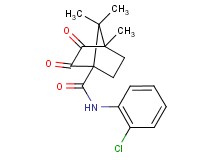 N-(2-chlorophenyl)-4,7,7-trimethyl-2,3-dioxobicyclo[2.2.1]heptane-1-carboxamide