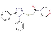4-{[(4,5-diphenyl-4H-1,2,4-triazol-3-yl)thio]acetyl}morpholine