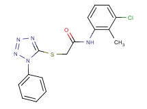 N-(3-chloro-2-methylphenyl)-2-[(1-phenyl-1H-tetrazol-5-yl)thio]acetamide