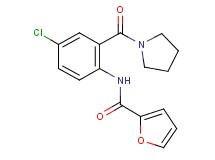 N-[4-chloro-2-(1-pyrrolidinylcarbonyl)phenyl]-2-furamide