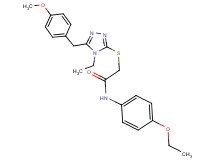 N-(4-ethoxyphenyl)-2-{[4-ethyl-5-(4-methoxybenzyl)-4H-1,2,4-triazol-3-yl]thio}acetamide