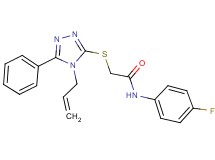 2-[(4-allyl-5-phenyl-4H-1,2,4-triazol-3-yl)thio]-N-(4-fluorophenyl)acetamide