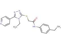 N-(4-ethylphenyl)-2-{[4-ethyl-5-(4-pyridinyl)-4H-1,2,4-triazol-3-yl]thio}acetamide