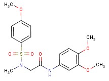 N~1~-(3,4-dimethoxyphenyl)-N~2~-[(4-methoxyphenyl)sulfonyl]-N~2~-methylglycinamide