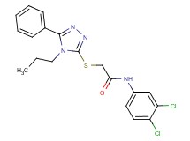 N-(3,4-dichlorophenyl)-2-[(5-phenyl-4-propyl-4H-1,2,4-triazol-3-yl)thio]acetamide