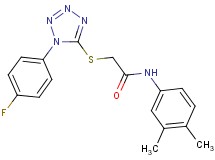 N-(3,4-dimethylphenyl)-2-{[1-(4-fluorophenyl)-1H-tetrazol-5-yl]thio}acetamide