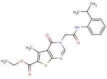 ethyl 3-{2-[(2-isopropylphenyl)amino]-2-oxoethyl}-5-methyl-4-oxo-3,4-dihydrothieno[2,3-d]pyrimidine-6-carboxylate