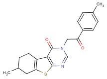 7-methyl-3-[2-(4-methylphenyl)-2-oxoethyl]-5,6,7,8-tetrahydro[1]benzothieno[2,3-d]pyrimidin-4(3H)-one