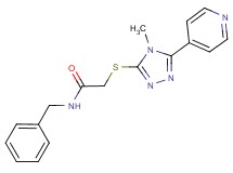 N-benzyl-2-{[4-methyl-5-(4-pyridinyl)-4H-1,2,4-triazol-3-yl]thio}acetamide