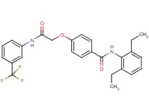 N-(2,6-diethylphenyl)-4-(2-oxo-2-{[3-(trifluoromethyl)phenyl]amino}ethoxy)benzamide