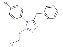 3-benzyl-4-(4-chlorophenyl)-5-(ethylthio)-4H-1,2,4-triazole