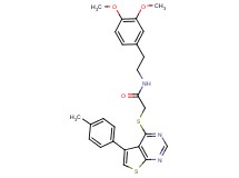 N-[2-(3,4-dimethoxyphenyl)ethyl]-2-{[5-(4-methylphenyl)thieno[2,3-d]pyrimidin-4-yl]thio}acetamide