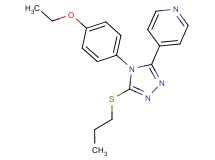 4-[4-(4-ethoxyphenyl)-5-(propylthio)-4H-1,2,4-triazol-3-yl]pyridine