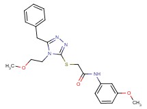 2-{[5-benzyl-4-(2-methoxyethyl)-4H-1,2,4-triazol-3-yl]thio}-N-(3-methoxyphenyl)acetamide