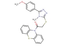 10-({[5-(4-methoxyphenyl)-4-methyl-4H-1,2,4-triazol-3-yl]thio}acetyl)-10H-phenothiazine