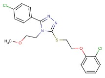 3-{[2-(2-chlorophenoxy)ethyl]thio}-5-(4-chlorophenyl)-4-(2-methoxyethyl)-4H-1,2,4-triazole