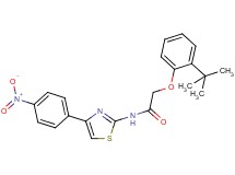 2-(2-tert-butylphenoxy)-N-[4-(4-nitrophenyl)-1,3-thiazol-2-yl]acetamide